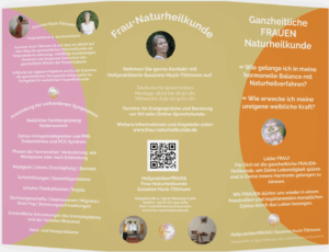 Flyer Frau Naturheilkunde Aussenseite HeilpraktikerPRAXIS Frauen_Naturheilkunde
